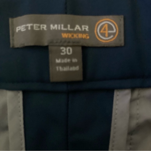 Peter Millar Men’s Navy Salem Wicking Performance Golf Shorts - Picture 4 of 5